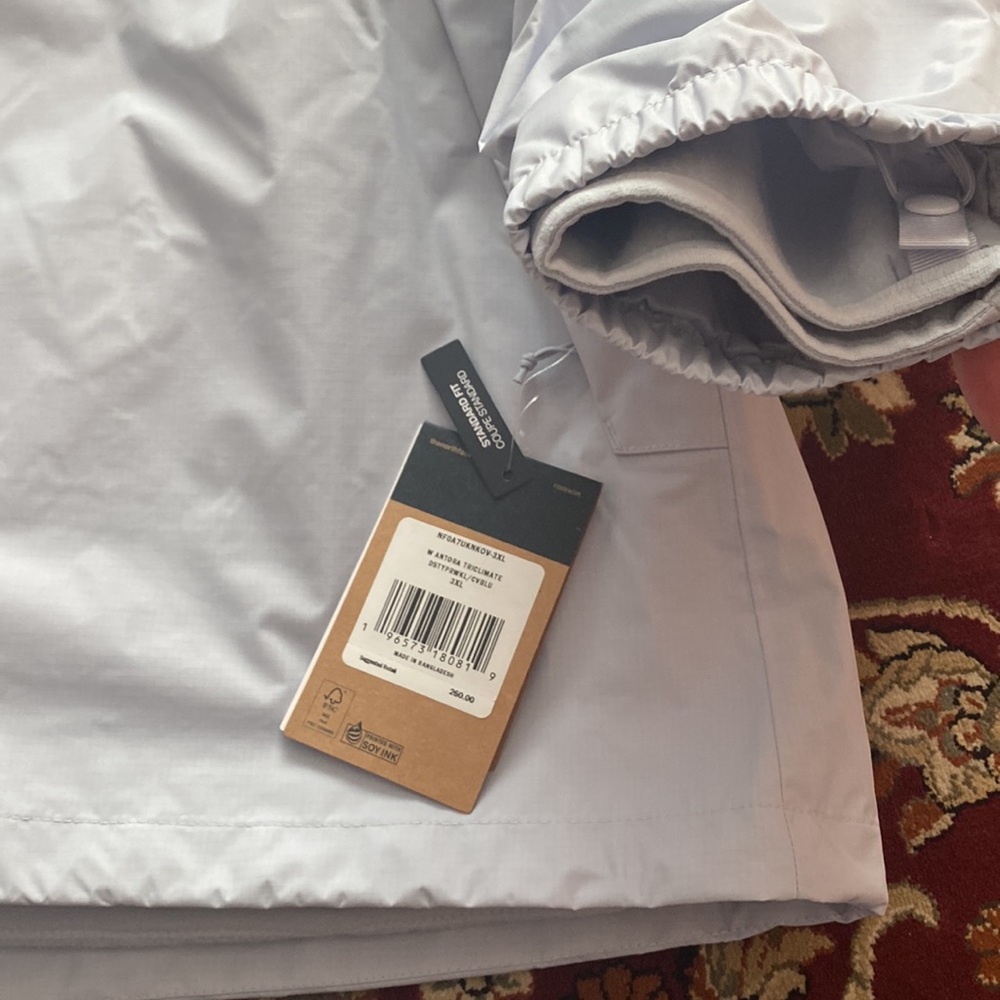 The North Face W AntoraTriclimate Jacket 3 in 1 Dusty Periwinkle Cave/Blue 3XL - Picture 8 of 15